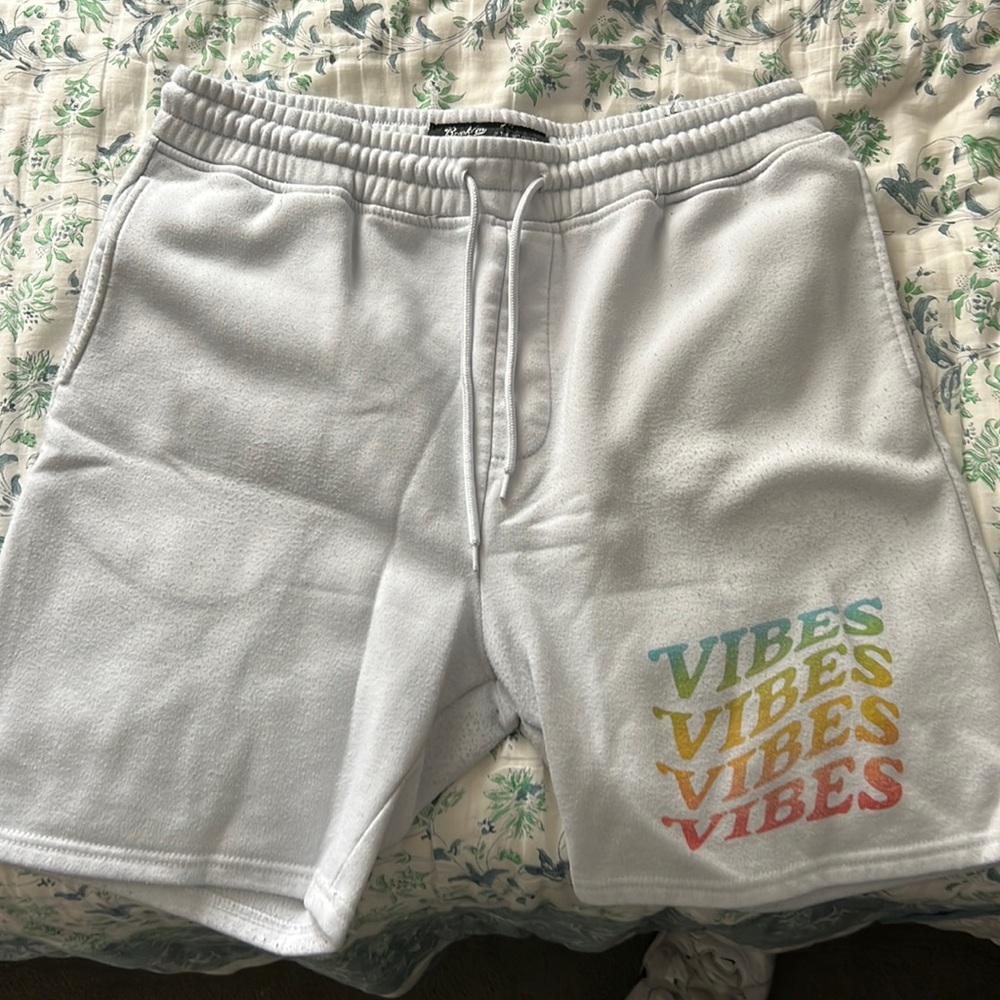 Brooklyn Cloth Vibes Lounge Shorts White - Large